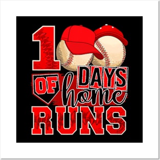 Baseball Lover 100 Days Of Home Runs Posters and Art